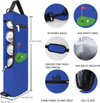 Golf Cooler Bag Plus Ice Pack Soft Sided Insulated Cooler Bag- Holds 6 Pack of Cans or 2 Wine Bottles - Grey Camo Golf Beer Sleeve Black Fits Discreetly in Golf Bags