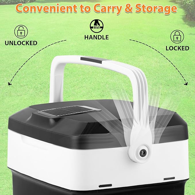 Nouva Portable RV Refrigerator 31 Qt(29L) Electric Cooler and Warmer 12V Mini Fridge for Car Camping, Fishing, Work Beach Picnic