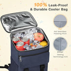 Cooler Backpack Soft Insulated Leak Proof 30 Cans Insulated Backpack Cooler Portable Picnic Camping Beach Hiking BBQ Lunch Backpack for Men and Women