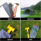 Tent Stakes Storage Bag Set, 30cm Oxford Fabric Organizer for Camping Tent Pegs, Windproof Shelter Nail Holder for Outdoor Hiking and Backpacking (2pcs)
