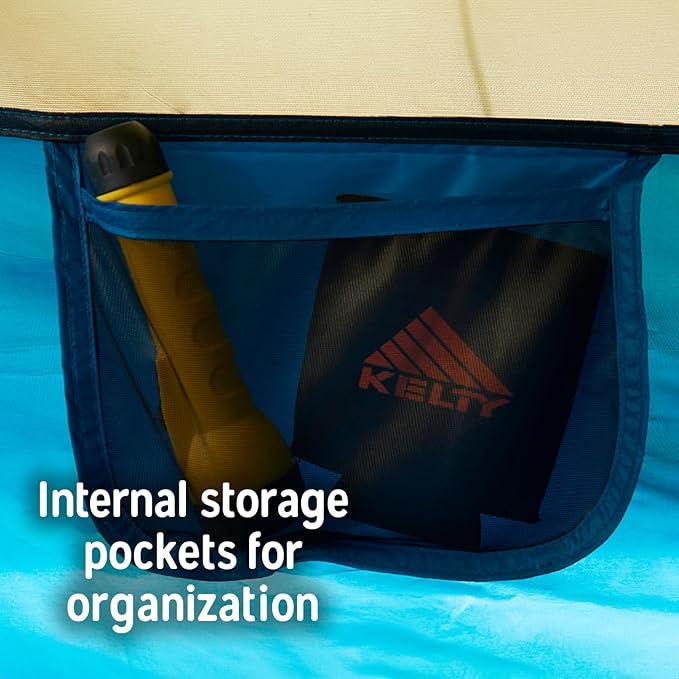 Kelty Ashcroft Camp Tent - 1, 2 or 3 Person Camping Shelter with Full Coverage Rainfly, Lightweight Aluminum Poles, Camping Backpacking Festival Shelter