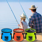 AUTODECO Collapsible Bucket 5 Gallon Container Folding Water Bucket Portable Wash Basin