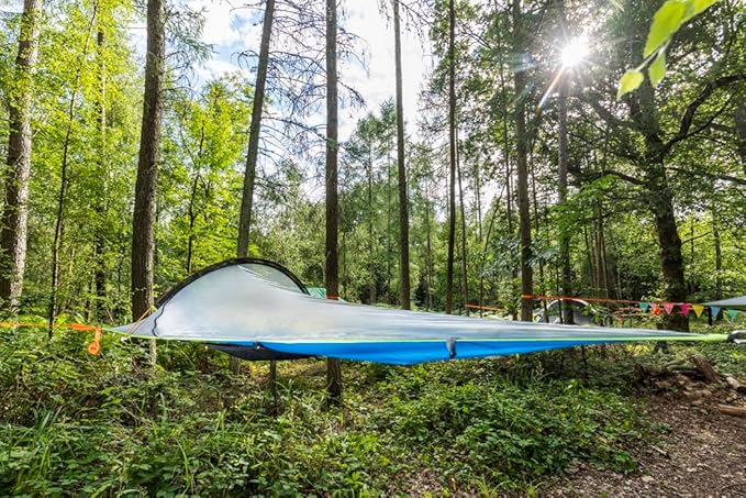 Tentsile UNA V3 Solo Tree Tent Hammock, 1-Person Capacity, Anti-Roll System, Ratchet and Straps Included, Portable Tree House Shelter, Designed in The UK