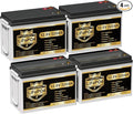 4 Pack 12V 320Ah Lithium LiFePO4 Battery, Built-in Smart 200A BMS, Up to 15000 Cycles, 4096Wh-Higher Energy Density, Perfect for Solar Energy Storage, Backup Power, RV, Camping, Off-Grid System