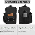 Expandable Tactical Lunch Box, XLarge Insulated Lunch Cooler Bag Heavy Duty Leakproof Lunch Pail for Men Adults Work Office Outdoor Picnic Trips,25L,Black