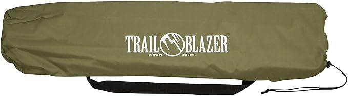 Trailblazer GI-Style Heavy Duty Folding Steel Cot | Sturdy Military-Style Camping Cot | Durable Steel Frame | Portable Foldable Design for Outdoor Adventures | Emergency Use | Survival & Prepper Gear