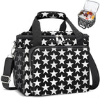 Coobiiya Large Expandable Insulated Lunch Bag Cooler Bag，12-23L Lunch Box for Men Double Deck Leakproof，Heavy Duty LunchBag Cooler Bags for Camping, Travel, Kayaking & Beach