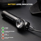 C6 2000 Lumens Rechargeable Flashlight, 3800mAh Proximity Sensor & Right-Angle LED Flashlights, Magnetic Base, TIR Lens, IP68 Waterproof, Hands-Free Sensing Control