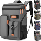 Insulated Cooler Backpack,33/45 Cans Multifunctional Double Deck Leakproof Cooler Bag with Sternum Strap,Large Capacity Lightweight Travel Camping Beach Backpack