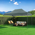 COBIZI 10x15 Pop Up Canopy Without Sidewall,Heavy Duty Canopy UPF 50+ All Season Wind Waterproof Commercial Outdoor Wedding Party Tents for Parties Gazebo with Carry Bag(10 x 15 ft Gray)