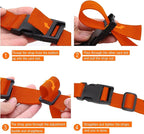 Premium Utility Straps with Quick Release Buckle Adjustable Short Nylon Tie Down Straps for Backpack Tactical Lashings Camping Gear Sleeping Bag Mattress Conveyor Belt Luggage