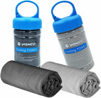 YQXCC Cooling Towel | 2 Pack 47"x12" | Ice Cool for Neck | Soft Breathable Microfiber Chilly | for Yoga, Golf, Gym, Camping, Running, Workout & More Activities