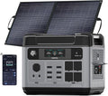 OUKITEL P2001 Plus 2400W Solar Generator with 100W Solar Panel, 2048Wh Solar power station, 1800W Fast Charging, Smart APP Control Emergency Power Station for Home, Camping, Outdoor Battery Backup