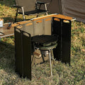 OLG Camp Stove Windscreen 23.6 inch Camping Shield (Tinplate) Wind Screen for Stoves