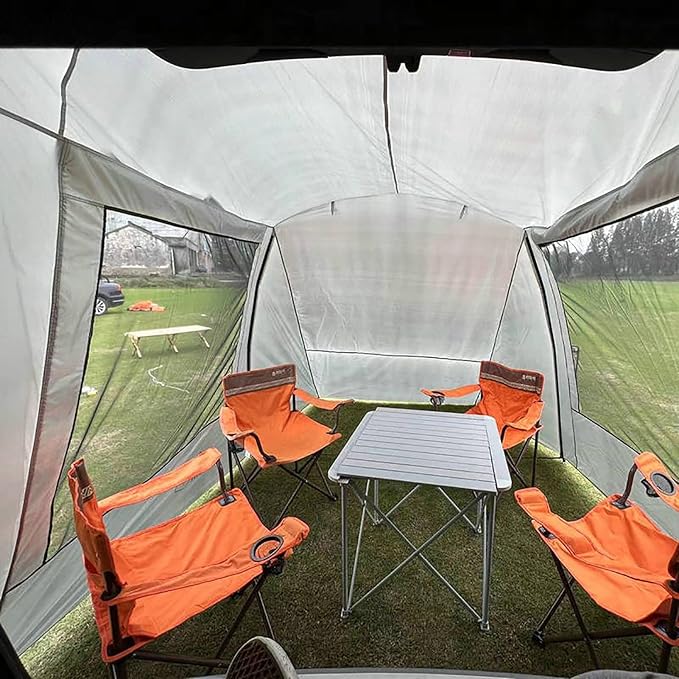 Tailgate Shade Awning Tent, Family Camping Tent Car Tents for Campers Car Camping SUV Rear Tent for SUV Tent Hatchback Minivan Sedan Camping Car Awning Sun Shelter Outdoor Supplies