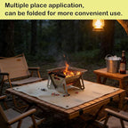 Fire Pit Mat & Tent Stove Mat, 40"x40" 940°F Fireproof Mat for Under Fire Pit Wood Stove, Fits for Solo Stove, Fire Pit Accessories for Outdoor Camping, Fire Blanket for Deck Tent Floor Protection