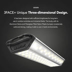 CLAYMORE 3 FACE+ (Large) - Rechargeable LED Area Light for Outdoors, Camping, Tent, Work, Industrial, Emergency Use, Waterproof, Portable, Power Bank Function, Up to 78 Hours Battery Life