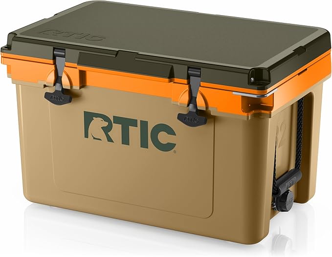 RTIC Ultra-Light 32 Quart Hard Cooler Insulated Portable Ice Chest Box for Drink, Beverage, Beach, Camping, Picnic, Fishing, Boat, Barbecue, 30% Lighter Than Rotomolded Coolers