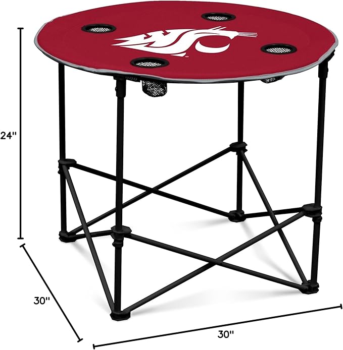 Logo Brands Officially Licensed NCAA Unisex Round Table, One Size, Team Color
