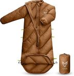 Walkable Toddler Sleeping Bags for Kids, Boys Girls (2T-4T) - Puffy Camping Sleeping Sack for Indoor, Outdoor, Travel, Sleepover, Slumber Party (up to 46 in)- Machine Washable, Lightweight