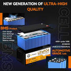 12.8V 300Ah Lithium Battery,3840Wh Deep Cycle LiFePO4 Battery,Max 2580W Power Load,8000+ Cycles,Perfect for Home Storage and Off-Grid,Camping,Solar,Bankup Power etc.
