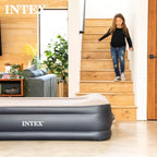 Intex King Air Mattress, Dura-Beam Plus 16.5" Inflatable Bed with Built-in Pump