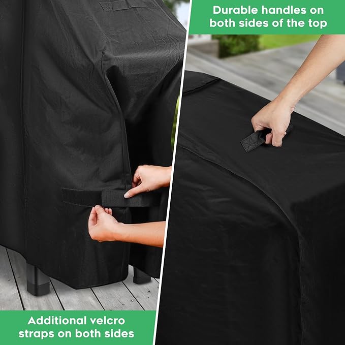 63 Inch Grill Cover fit for Weber Genesis and Genesis II 300 Series with 3 Main Burners, Heavy-Duty 600D Waterproof Fade Resistant Grill Cover, Compared to Weber 7757