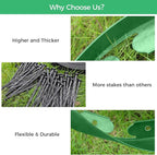 2-Inch x 100 FT Landscape Edging Border with 150 Stakes, Plastic Edging for Landscaping Garden Edging Border, Flexible Landscaping Edging for Garden Flower Beds Yard Lawn Pathway Paver (Green)