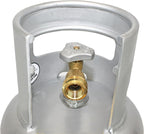 Flame King 10LB Aluminum Propane Tank with OPD Valve, Corrosion-Resistant and Rust-Free, Lightweight, Great for Marine Applications, Grills and BBQs, Camping, Fishing, & Outdoor Activities