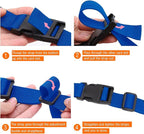 Premium Utility Straps with Quick Release Buckle Adjustable Short Nylon Tie Down Straps for Backpack Tactical Lashings Camping Gear Sleeping Bag Mattress Conveyor Belt Luggage