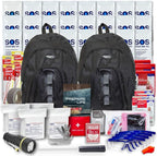 Essentials Complete Deluxe Survival Kit 2 & 4 Person | Bug-Out-Bag | Emergency Go Bag Kit for Wildfires, Hurricanes, and Other Natural Disasters