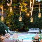 Gold Lanterns Decorative Indoor: 24 Pcs Mini Lanterns for Wedding Table Centerpieces Small Battery Powered LED Lights Bulk for Party Christmas Decor