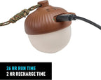 Nite Ize Radiant NutLit Rechargeable Lantern - Acorn-Shaped LED Hanging Lantern for Tents & Kids Rooms - Features Adjustable Color Temperature & Rapid USB-C Charging - Water-Resistant & Drop-Tested