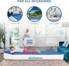 SoundAsleep Dream Series Big Kids Air Mattress with High Speed External Pump - Portable, Blow up Bed for Big Kids - Inflatable Air Mattress for Home and Camping