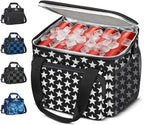 Coobiiya Large Expandable Insulated Lunch Bag Cooler Bag，12-23L Lunch Box for Men Double Deck Leakproof，Heavy Duty LunchBag Cooler Bags for Camping, Travel, Kayaking & Beach