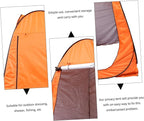 Fully Automatic Outdoor Changing Tent Quick-Open Shower Privacy Tent for Camping Fishing and Hiking Orange Double Ergonomic Design Spacious