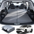 Car Bed for Nissan Rogue, Foldable Non-Inflatable Memory Foam Camping Mattress, Thickened Portable SUV Trunk Sleeping Pad, Air Mattress Upgrade for Camping & Travel Essentials, With Storage Bag, Gray