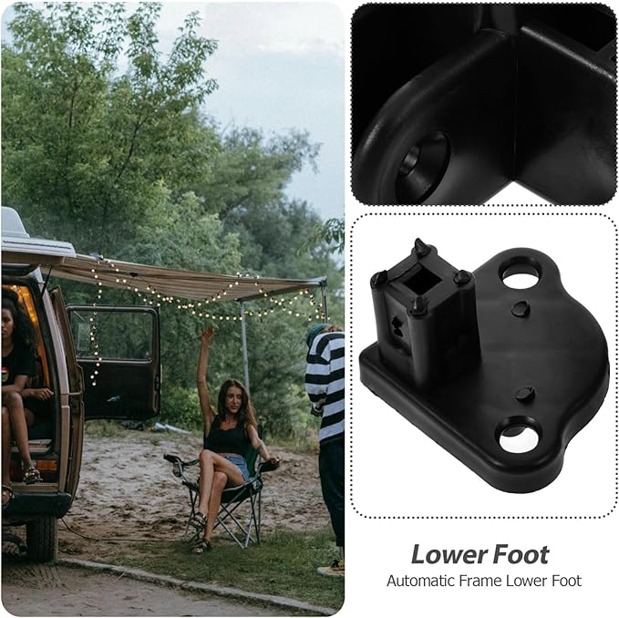 Gatuida 12pcs Rv Awning Bottom Bracket Foot Automatic Support Design for Camping Tents and Folding Umbrellas Material Weatherproof Stability for Outdoor Use