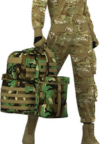 Akmax MOLLE II Medium Rucksack Military Tactical Backpack with Detachable Side Pouches & Upgraded Frame for Enhanced Comfort
