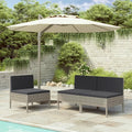 Patio Chairs 3 pcs with Cushions Poly Rattan ,Garden Chairs,Furniture Set,Outdoor Chairs,Lawn Chairs,Balcony Chairs,Study Chair,Camping Chair,for Dining Room,Living Room,Study Room,Garden,Gray