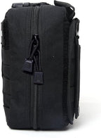 Molle medical pouch ifak bag first aid kit tactical pouch empty emt med belt pouch rip away small rescue trauma pouches (Black)