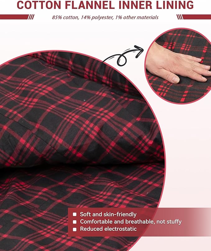KingCamp Sleeping Bag for Adults, Cold Weather & Warm Extra Wide Big & Tall XL Portable Waterproof Flannel Sleeping Bags, Essentials Gear Accessories for Camping Backpacking Hiking Indoor & Outdoor