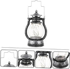 Retro LED Camping Lantern Portable Outdoor Light for Hiking Backpacking Tent Use Vintage Design for Emergency Home Power Outages Cozy Atmosphere Enhancer