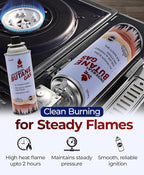 ZeroR Butane Fuel Canister Cartridge 13.4 fl oz (390 mL) | Compatible with Portable Camping Stoves and Torches