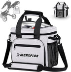 Golf Cart Cooler with Magnetic Lid 12-Can Insulated Soft Cooler Bag Collapsible for Golf Cart,Golf Accessories,Lunch Camping Cooler Insulated Lunch Bag with Adjustable Shoulder Strap