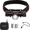 K-Bern PRO Rechargeable Headlamp. 600 Lumen, UL Approved 3500 mAh Battery, Ultra Bright Head Lights Waterproof, Lightweight Aluminum. Perfect for Work, Dog Walking, Camping & Hard Hat