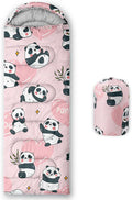 QOOMO Axolotl Cute Camping Sleeping Bags,3 Season Warm & Cool Weather,Lightweight,Waterproof Sleeping Bags for Adults & Kids,Traveling,and Outdoors
