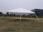 Party Tents Direct 20x20 Canopy Tent, West Coast Steel Frame, White Heavy Duty Waterproof PVC Vinyl Event Tent Pavilion Gazebo for Weddings, Parties and Outdoor Events