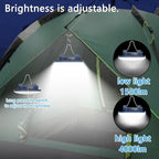 6 inch Rechargeable Camping Light TeiNewBy 4000LM 16500mAh up to 10-60 Hours Running, 5 Light Modes,LED Camping Lantern Portable,Magnetic Base for Hurricane Emergency, Outdoor, Hiking, Home and Car