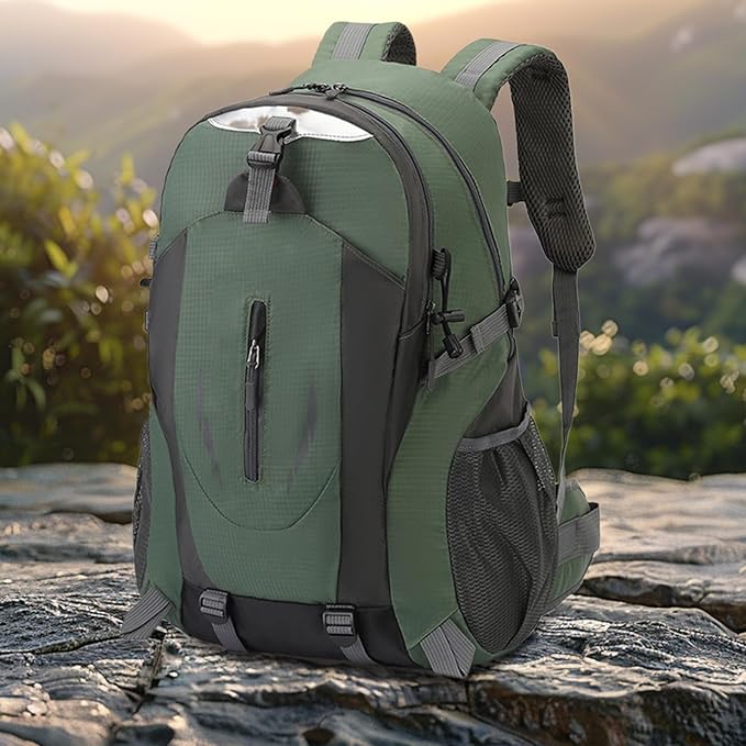 Day Hiking Backpack, 40L Hiking Bag Camping Backpack, Rucksack Waterproof Bag Storage Organizer for Cycling Camping Sports Fishing Climbing Travel Backpacking